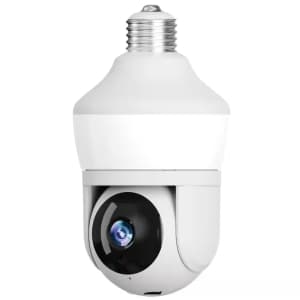 Sight Bulb Motion Detecting 360-Degree Indoor/Outdoor Wi-Fi Home Security Camera w/ Light: $19.94