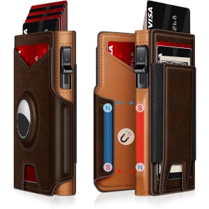 Iitrrs Men's Minimalist RFID-Blocking Airtag Wallet: $12.82