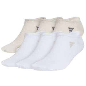 adidas Men's Superlite 3.0 No-Show Socks 6-Pack: $7.70