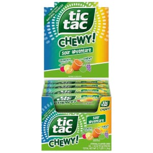 Tic Tac Chewy! 1.8-oz. Sour Adventure Candy 24-Pack: $13 via Sub & Save