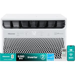 Hisense 8,000-BTU Smart Inverter Window Air Conditioner: $108