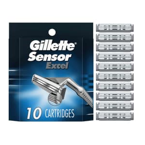 Gillette Sensor Excel Razor Blade Refills 10-Count: $13
