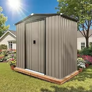 10 x 8-Foot Outdoor Metal Storage Shed: $198.23