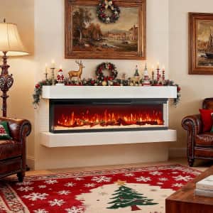 Silonn 3-Sided Smart 50" Electric Fireplace: $347.99 Silonn 3-Sided Smart 50" Electric Fireplace: $347.99