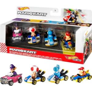 Hot Wheels Mario Kart 4-Pack with Diddy Kong: $12.74