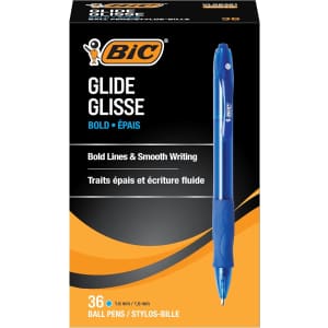 BIC Glide Velocity Bold Ballpoint Pen 36-Pack: $8.25 via Sub & Save