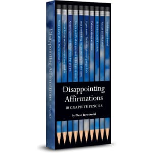 Chronicle Books Disappointing Affirmations Pencils 10-Pack: $8.06 Chronicle Books Disappointing Affirmations Pencils 10-Pack: $8.06