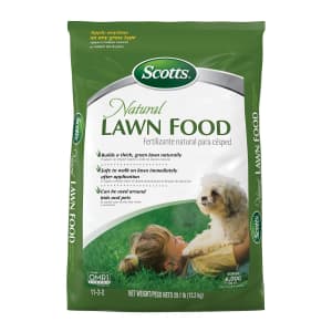 Scotts Natural Lawn Food Lawn Fertilizer 29-lb. Bag: $25 w/ Prime Scotts Natural Lawn Food Lawn Fertilizer 29-lb. Bag: $25 w/ Prime