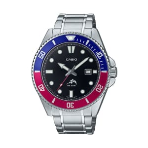 Casio Men's Diver Stainless Steel Watch: $55