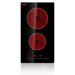 SucceBuy 1,800W 2-Burner Built-in Induction Stove Top: $70.07