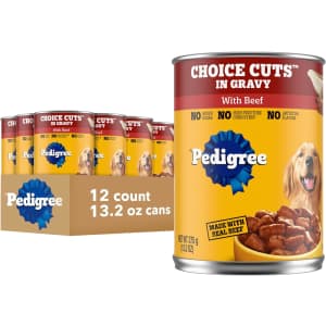 Pedigree Choice Cuts in Gravy 13-oz. Can 12-Pack: $12