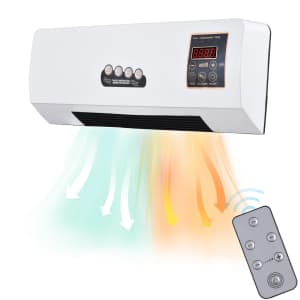 2-in-1 Wall-Mounted Air Conditioner Combo: $24