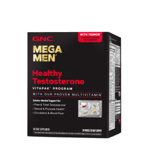GNC Mega Men Healthy Testosterone Vitapak 30-Serving: 2 for $121 GNC Mega Men Healthy Testosterone Vitapak 30-Serving: 2 for $121