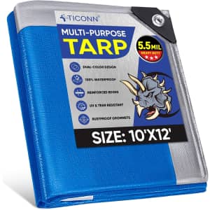 Ticonn 10x12-Foot Heavy Duty Tarp: $13.49