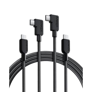 Anker 240W USB C to USB C Right Angle Cable 2-Pack: $10