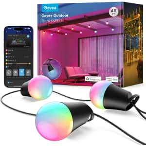 Govee 48-Foot Smart Outdoor String Lights 2: $60