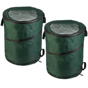 Wakeman 46-Gallon Collapsible Garbage Can 2-Pack: $24