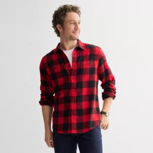 Kohl's Black Friday Men's Flannel Shirt Doorbuster Deals: from $13