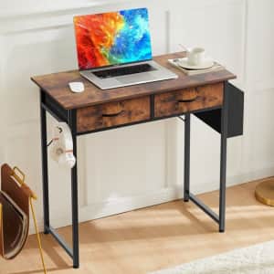 Concetta 32" Desk with Fabric Drawers: $29.99