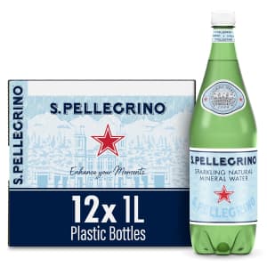 S.Pellegrino Sparkling Natural Mineral Water 33.8-oz. Bottle 12-Pack: $12 via Sub & Save
