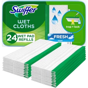 Swiffer Sweeper 24-Count Wet Mopping Cloths: $9.94 Swiffer Sweeper 24-Count Wet Mopping Cloths: $9.94