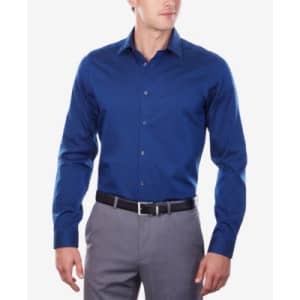 Calvin Klein Steel Men's Slim-Fit Non-Iron Herringbone Dress Shirt: $37 Calvin Klein Steel Men's Slim-Fit Non-Iron Herringbone Dress Shirt: $37