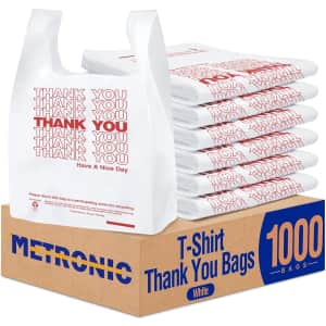 Thank You Bags 1,000-Pack: $22 via Sub. & Save