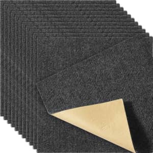 Vevor 12-Sq Ft. Peel & Stick Carpet Tile: $12 Vevor 12-Sq Ft. Peel & Stick Carpet Tile: $12