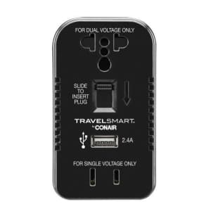 Travel Smart by Conair 2 Outlet Converter Set w/ USB Port: $14