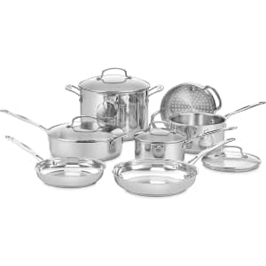Cuisinart Chef's Classic 11-Piece Stainless Steel Cookware Set: $103.99 Cuisinart Chef's Classic 11-Piece Stainless Steel Cookware Set: $103.99