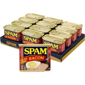 SPAM with Bacon 12-oz. Cans 12-Pack: $33 SPAM with Bacon 12-oz. Cans 12-Pack: $33