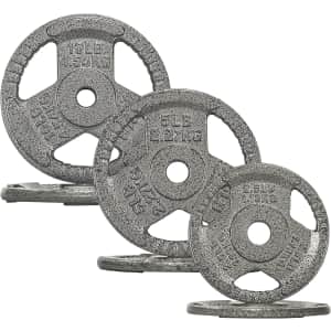 Fitvids Standard Cast Iron 1" Weight Plate 35-lb. Set: $32 Fitvids Standard Cast Iron 1" Weight Plate 35-lb. Set: $32