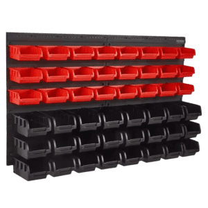 Vevor Wall-Mounted 48-Bin Rack Organizer: $23