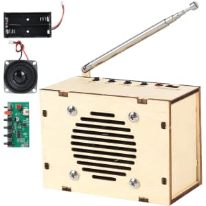 Build Your Own FM Radio STEM Kit: $9.99