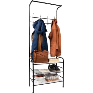 Mind Reader All-In-One Coat and Shoe Rack w/ Storage: $21.99