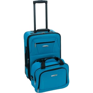 Rockland Fashion Expandable Softside Upright 2-Piece Luggage Set: $27