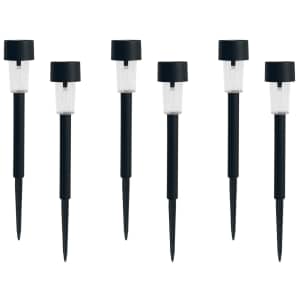 Mainstays Solar LED Landscape Path Light 6-Pack: $2.88