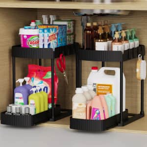 Ukeetap Pull-Out Under Sink Organizer 2-Pack: $18.99 w/ Prime