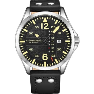 Stuhrling Original Men's Aviation Leather Watch: $63