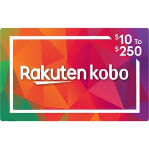 Kobo Gift Cards: 15% off $50