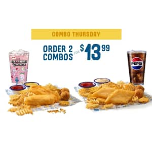 Long John Silver's Combos Offer: 2 Combos for $14