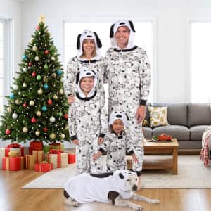Peanuts Snoopy Fleece Matching Family Pajamas: Pets for $7, Kids for $15, Adults for $19
