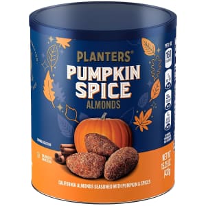 Planters Fall Edition Pumpkin Spice Almonds 15.25-oz Canister: $6.29 w/ Prime