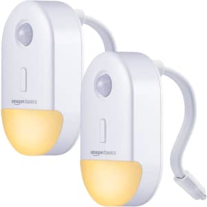 Amazon Basics LED Toilet Bowl Motion Sensor Light 2-Pack: $5.99
