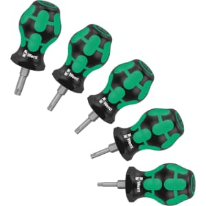 Wera 5-Piece Studdy Torx Set: $29