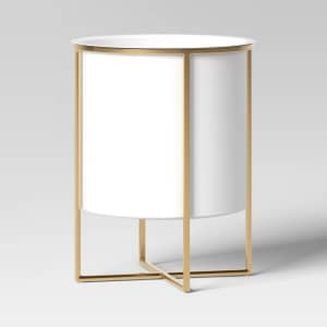 Threshold Round Iron Planter Pot with Stands Set of 2: $17.49