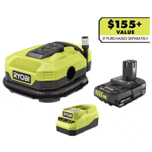 Ryobi ONE+ Dual Function Inflator w/ 2.0 Ah Battery & Charger: $90