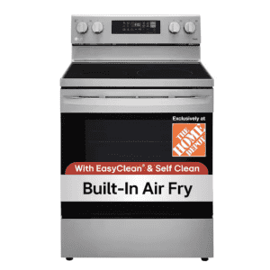 LG 30" 6.3-cu. ft. Smart Wi-Fi Enabled Fan Convection Electric Range Oven: $698