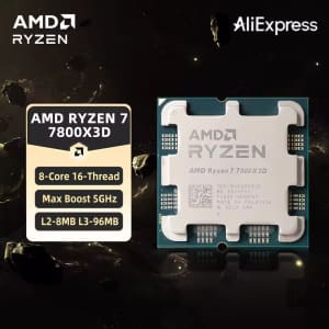 AMD Ryzen 7 7800X3D 8-Core 4.2GHz Desktop CPU: $326.87