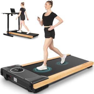 Ancheer Under Desk Wooden Treadmill: $99.99